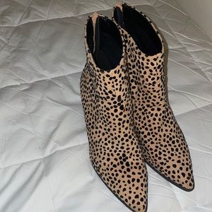 Qupid Leopard Booties